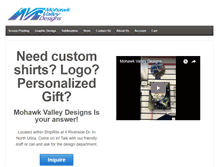 Tablet Screenshot of mohawkvalleydesigns.com